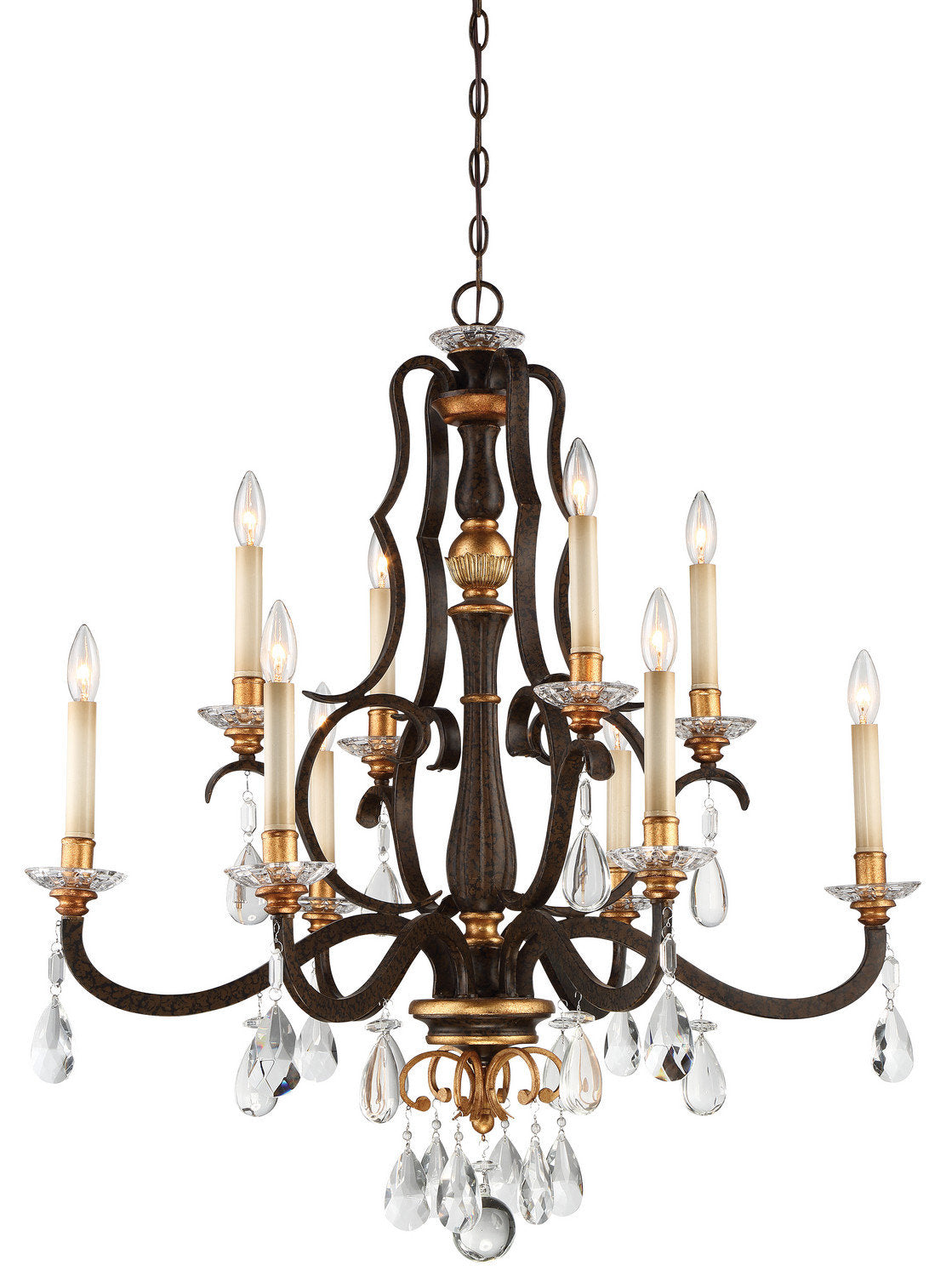 Minka Metropolitan, N6459-652, Chateau Nobles, 10-Light ChandelierBy Minka Aire