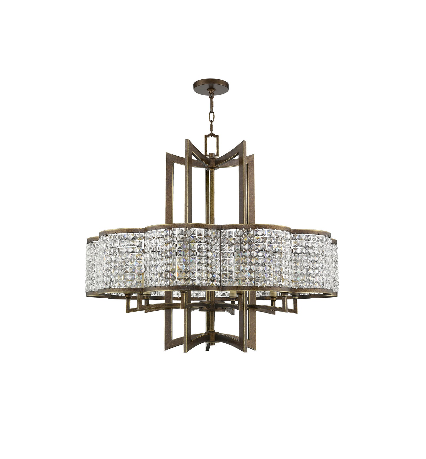 Grammercy Chandelier, Hand-Painted Palatial BronzeBy Livex Lighting Inc.