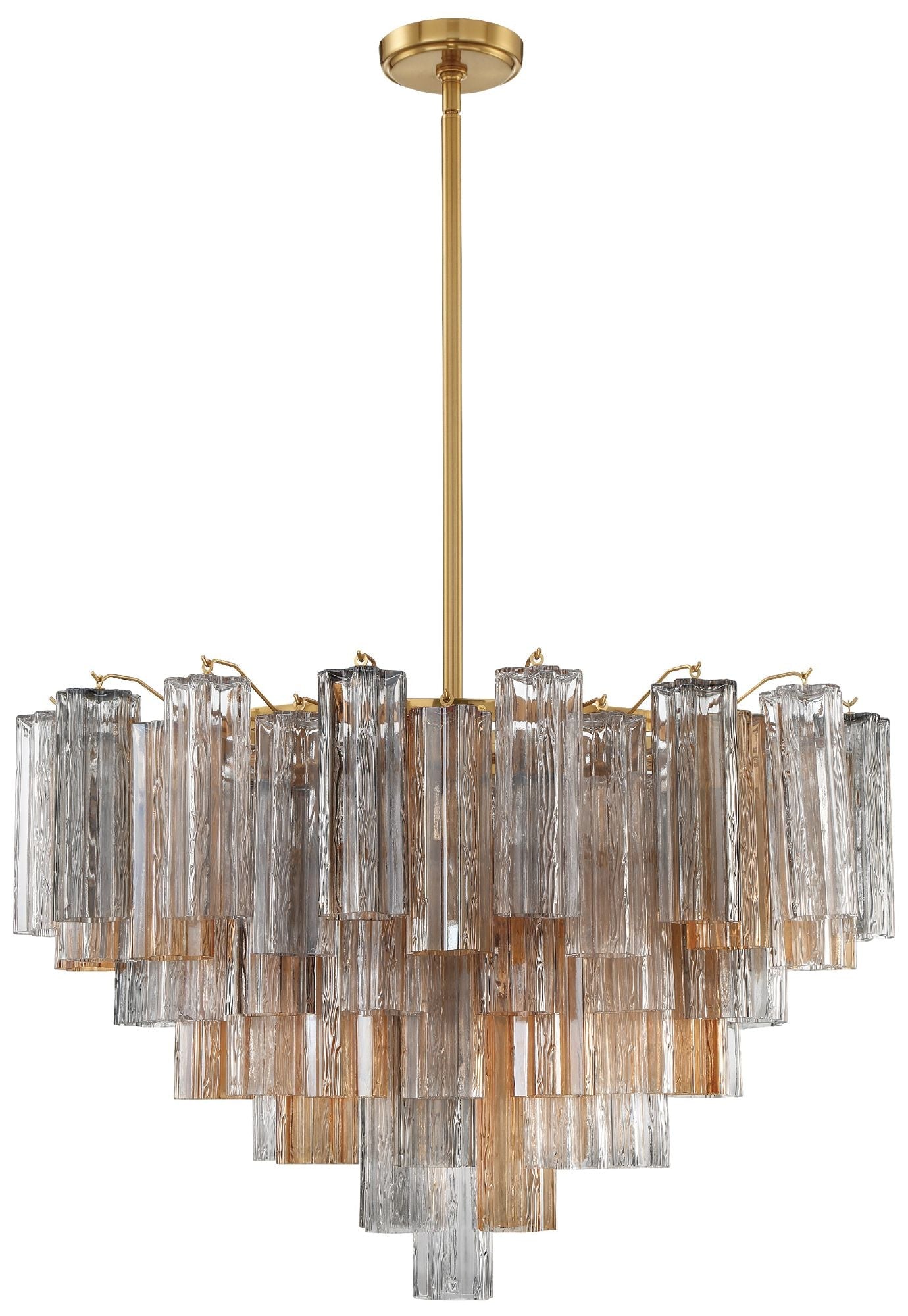 Addis 16 Light Aged Brass Chandelier