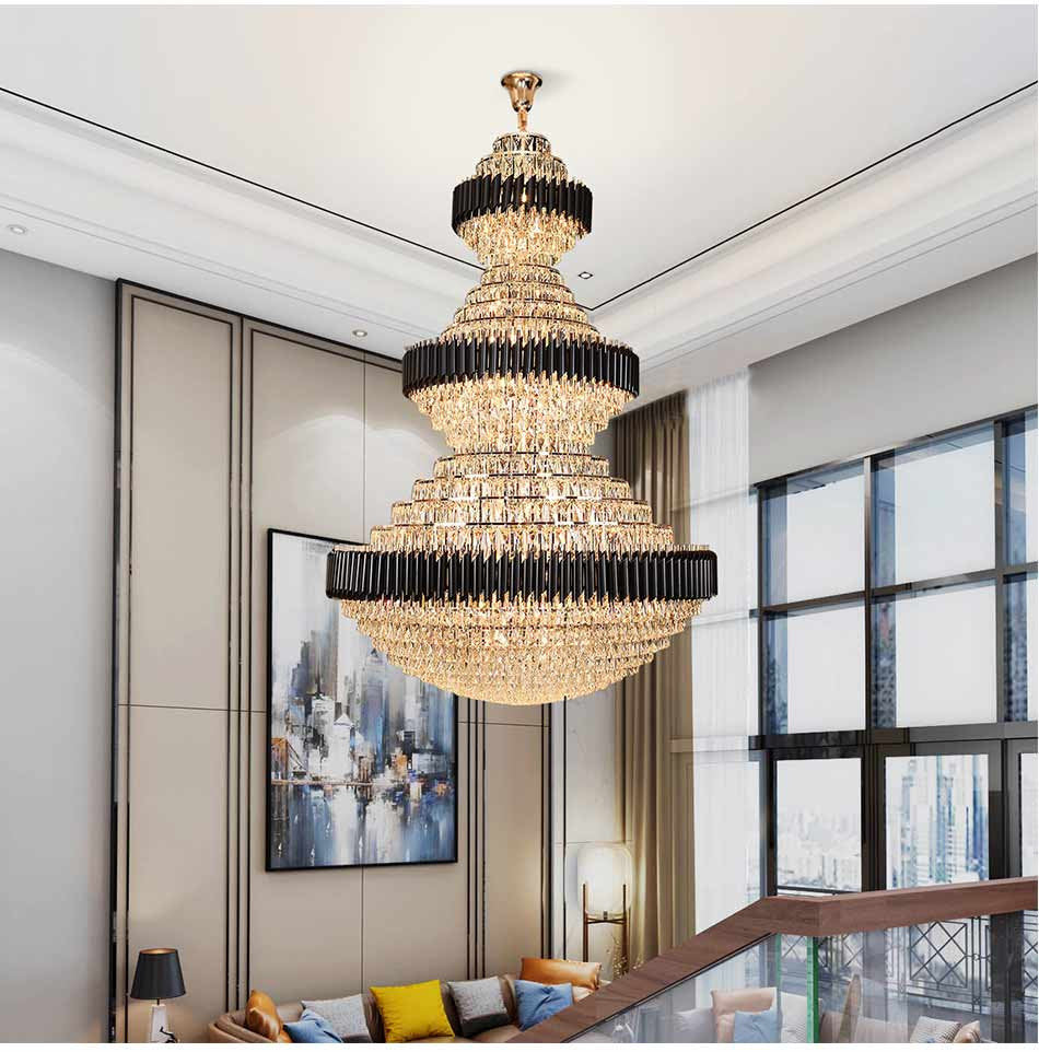 Arenzano | Grand Luxurious Multi-level Crystal Chandelier, 47.2''By Miron Demid LLC