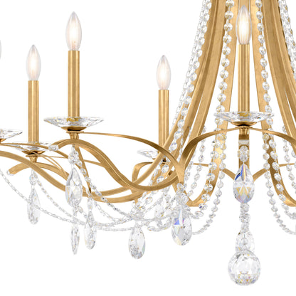 Schonbek Va8339N-22S 9 Light Crystal Chandelier, Heirloom GoldBy Schonbek