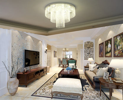 Accumoli | Modern Crystal LED Ceiling Lamp, Dia39.4xh27.5", Cool LightBy Miron Demid LLC