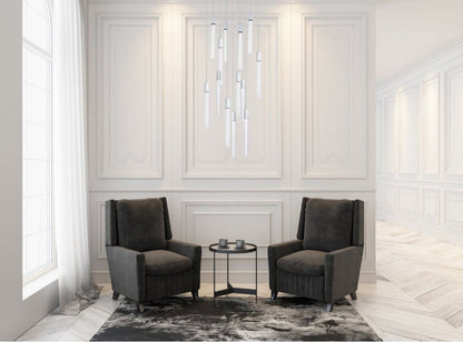 Elegant Lighting 2066G26 Weston 13 Light 26"W LED Crystal Multi - BlackBy Elegant Furniture & Lighting