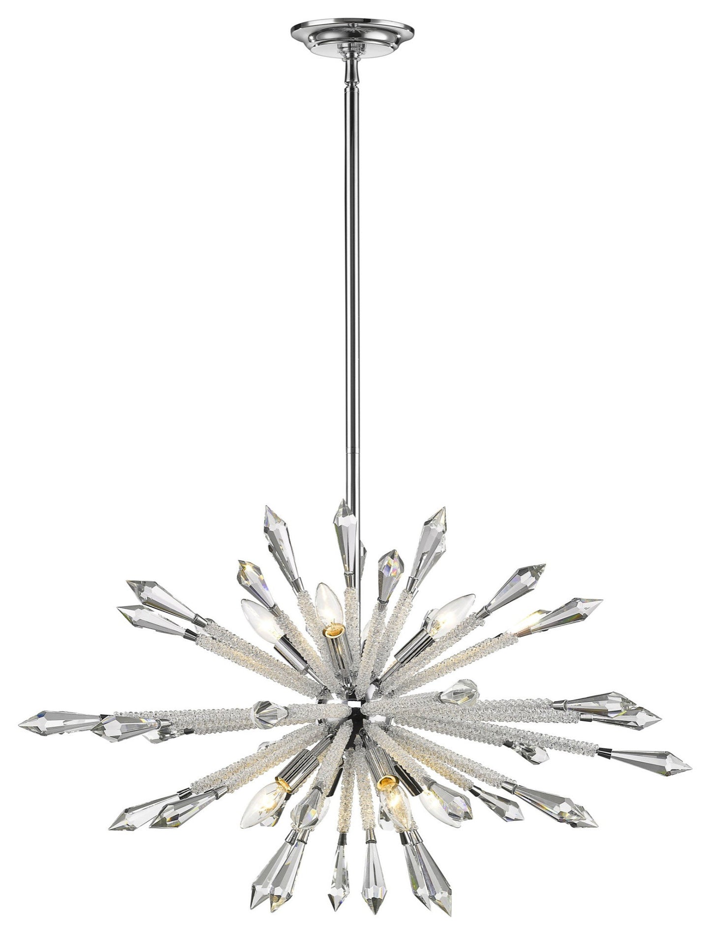 Z-Lite 4002-8B Soleia 8 Light 32"W Crystal Sputnik Chandelier - ChromeBy Z-LIte