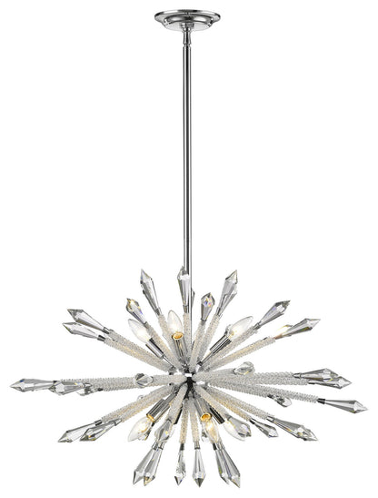 Z-Lite 4002-8B Soleia 8 Light 32"W Crystal Sputnik Chandelier - ChromeBy Z-LIte