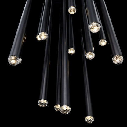 Modern Forms PD-41821R Cascade 21 Light 26"W LED Crystal Multi - Aged BrassBy Modern Forms