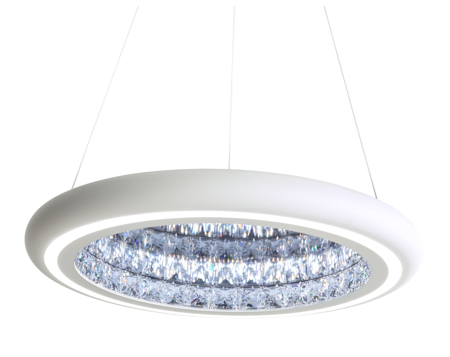 Schonbek Mfc201N-Wh1S 1 Light Crystal Pendant, WhiteBy Schonbek