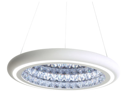 Schonbek Mfc201N-Wh1S 1 Light Crystal Pendant, WhiteBy Schonbek