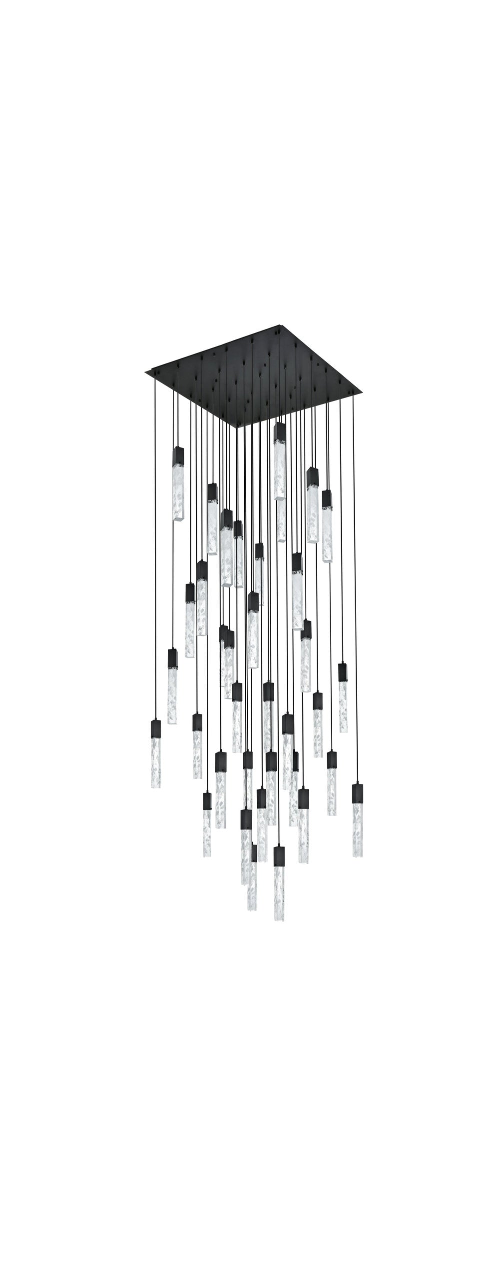 Home Living 42" Chandelier, BlackBy Home Living