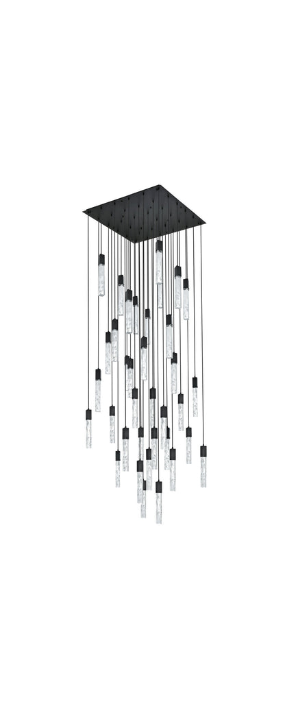 Home Living 42" Chandelier, BlackBy Home Living