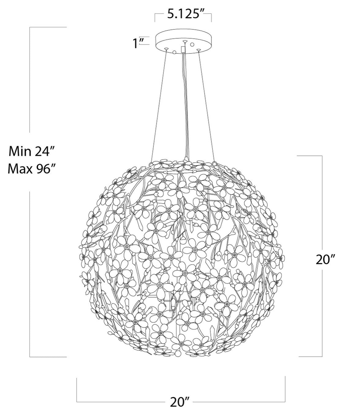 Cheshire Small Chandelier, GoldBy Regina Andrew