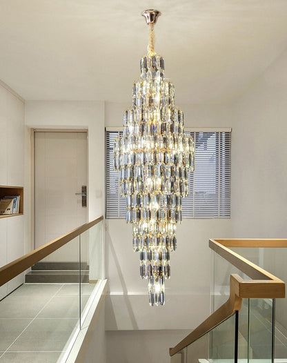 Saint-Cezaire-sur-Siagne | Stunning Large Crystal Chandelier, Dia15.8"By Miron Demid LLC
