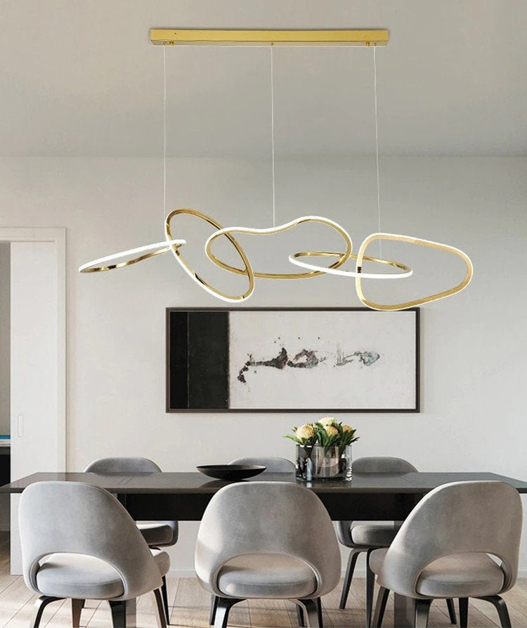 Creative design gold chandelier for living room, dining room, bedroom, office, Style BBy Miron Demid LLC