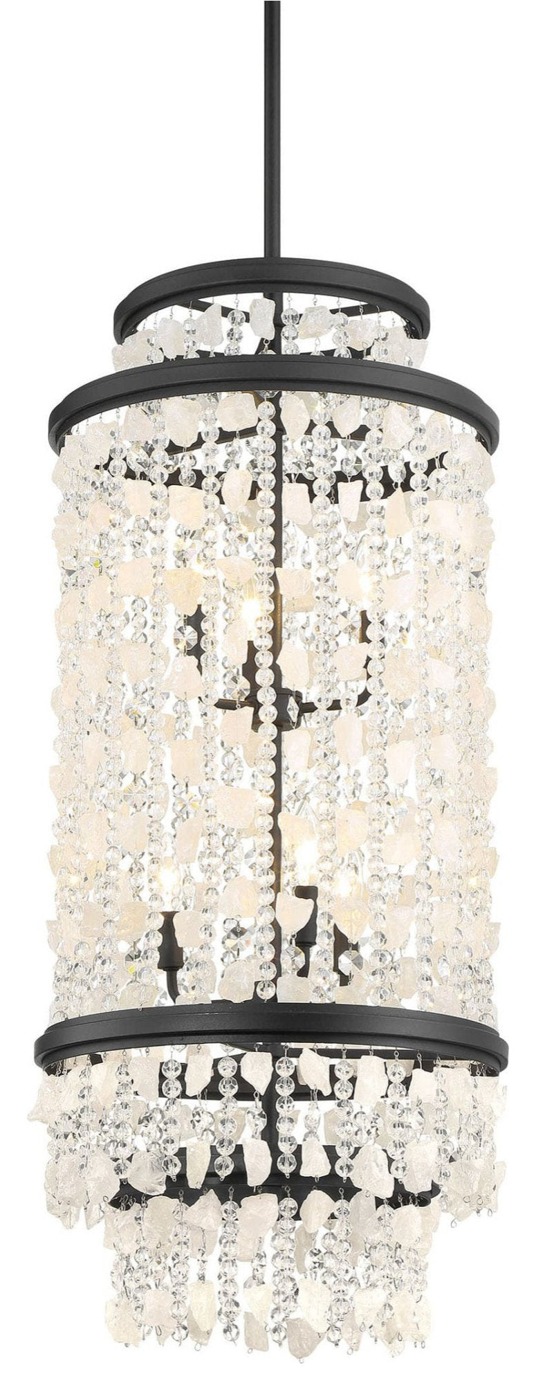 Minka Lavery 6704 Shimmering Elegance 6 Light 16"W Crystal - Sand CoalBy Minka Aire
