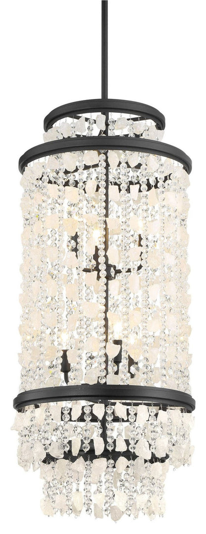 Minka Lavery 6704 Shimmering Elegance 6 Light 16"W Crystal - Sand CoalBy Minka Aire