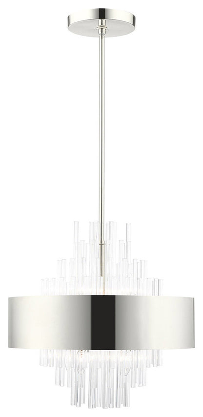 Orenburg 8 Light Chandelier, Polished NickelBy Livex Lighting Inc.