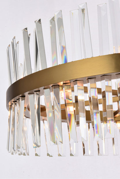 Elegant Lighting 6200G36L3 Serephina 46 Light 36"W Crystal - BlackBy Elegant Furniture & Lighting