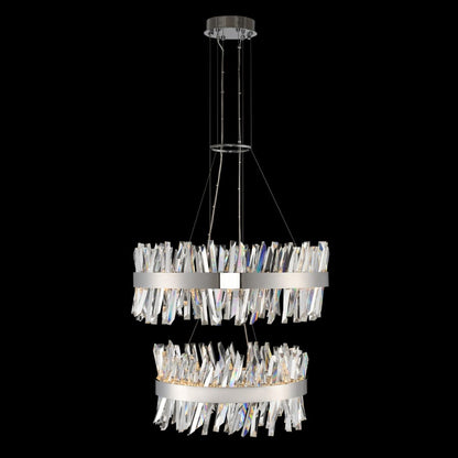 Allegri Glacier 4 Light 32" Wide LED Ring Chandelier