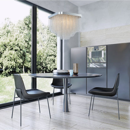 Allegri Tenda 28" Wide Pendant with Firenze Crystal