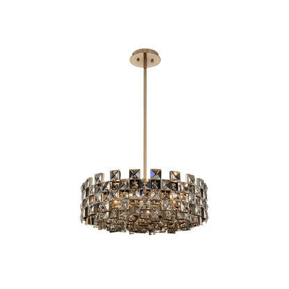 Allegri Piazze 9 Light 29" Wide Crystal Pendant