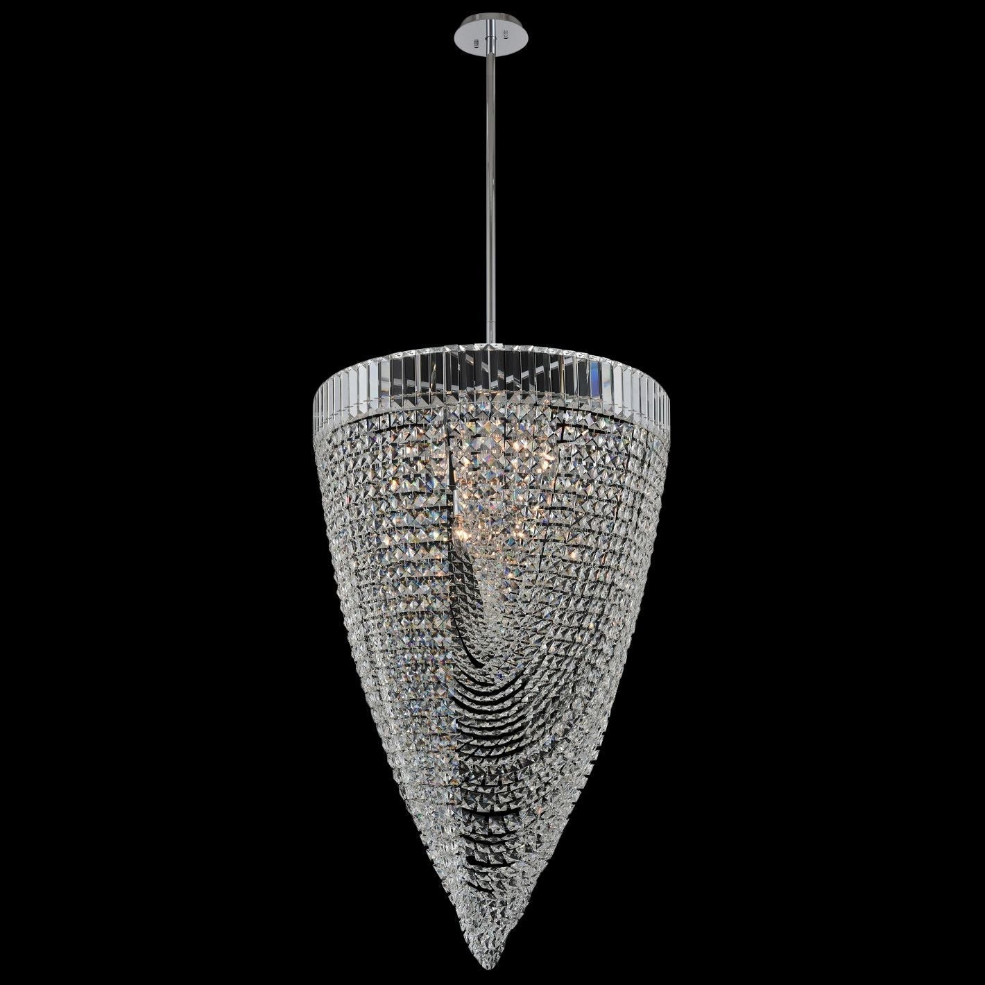 Allegri Mira 26" Wide Polished Chrome Foyer Pendant