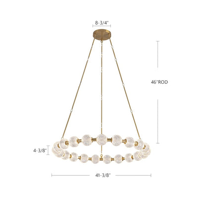 Alora Lighting Marni 42" Wide LED Ring Chandelier