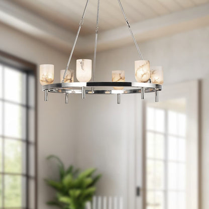 Alora Lighting Lucian 6 Light 32" Wide Ring Chandelier