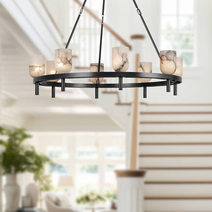 Alora Lighting Lucian 8 Light 37" Wide Ring Chandelier