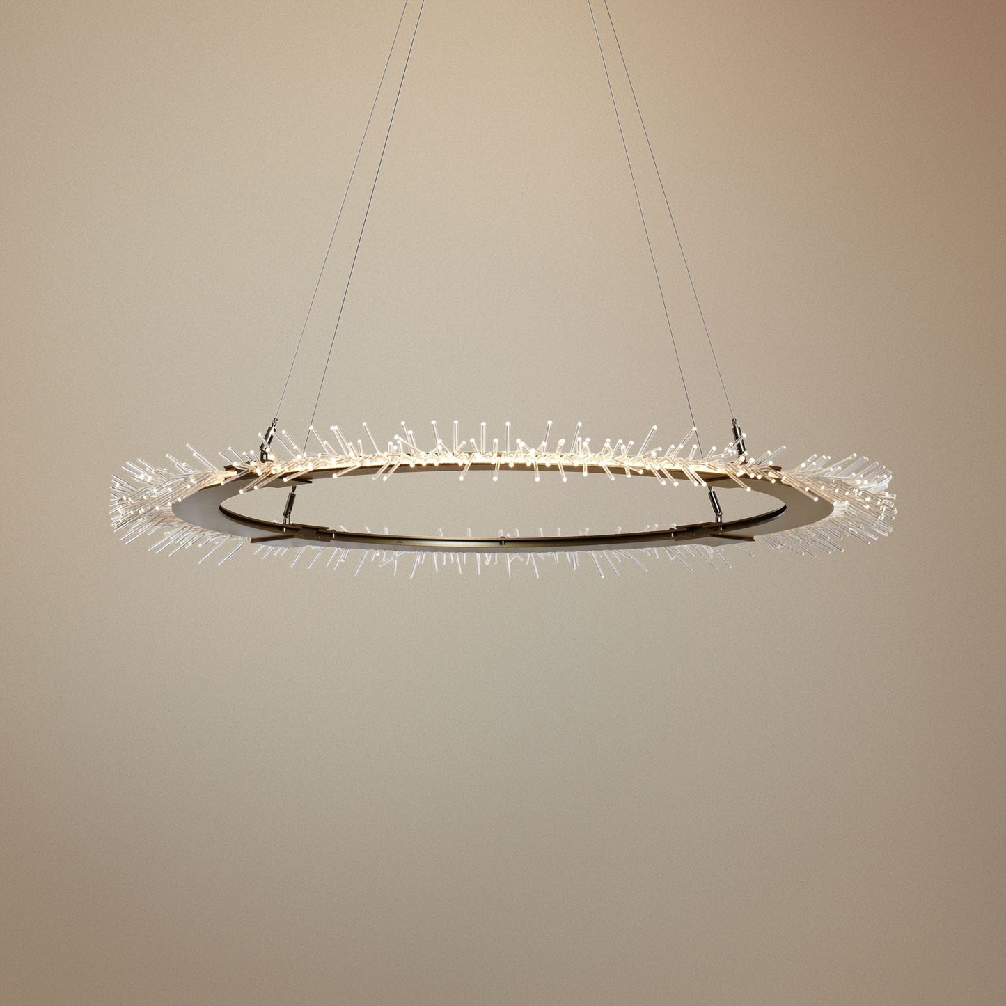Anemone Circular 37" Wide Gold LED Pendant Light