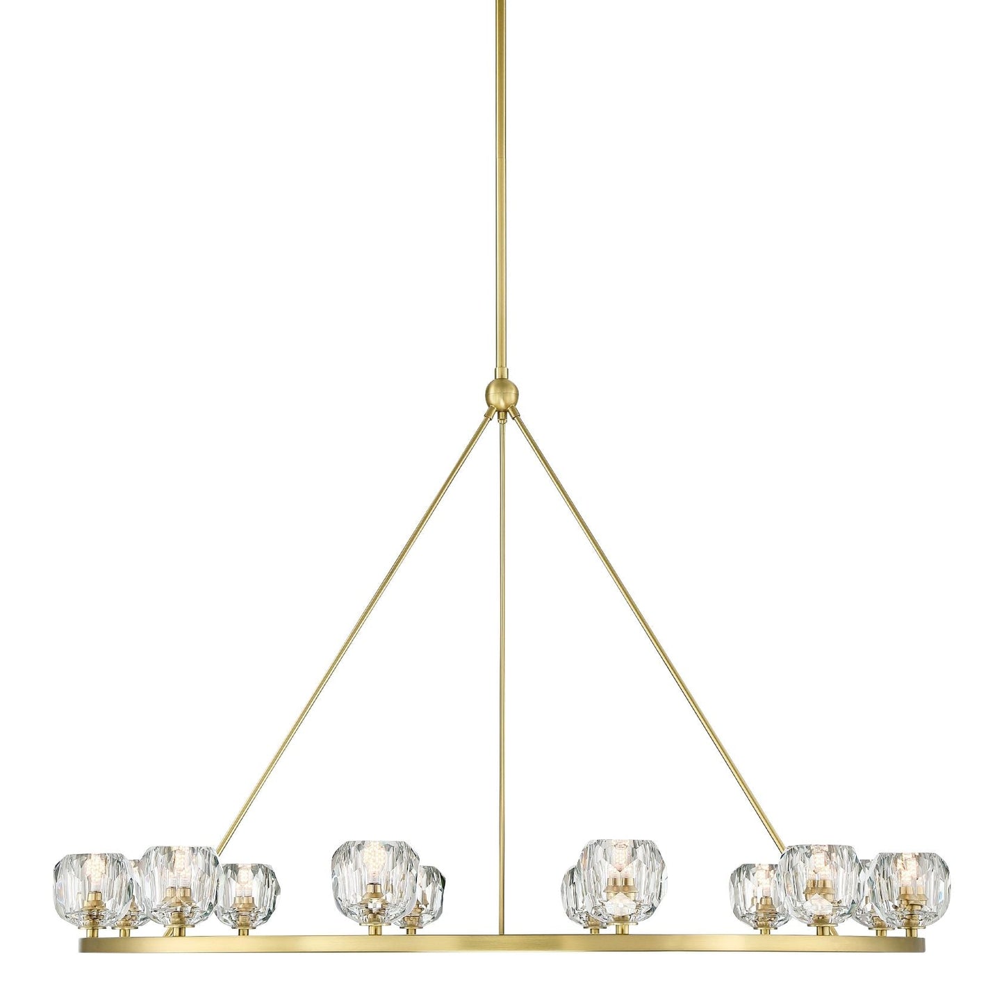 Aragon 12 Light Soft Brass Chandelier