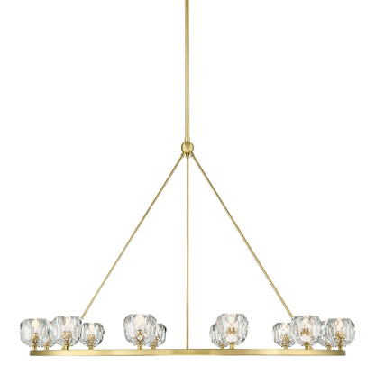 Aragon 12 Light Soft Brass Chandelier