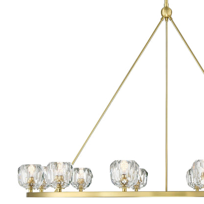 Aragon 12 Light Soft Brass Chandelier