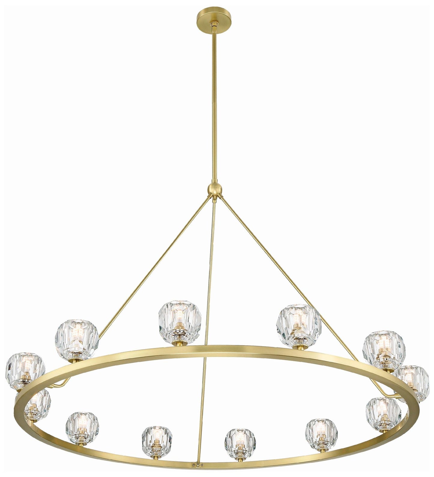 Aragon 12 Light Soft Brass Chandelier