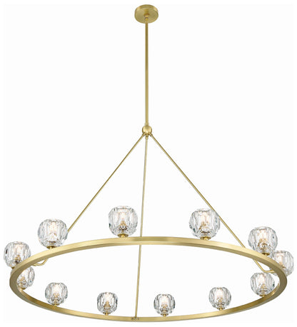 Aragon 12 Light Soft Brass Chandelier
