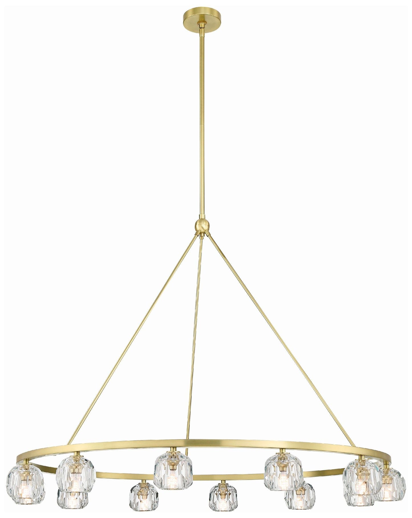 Aragon 12 Light Soft Brass Chandelier