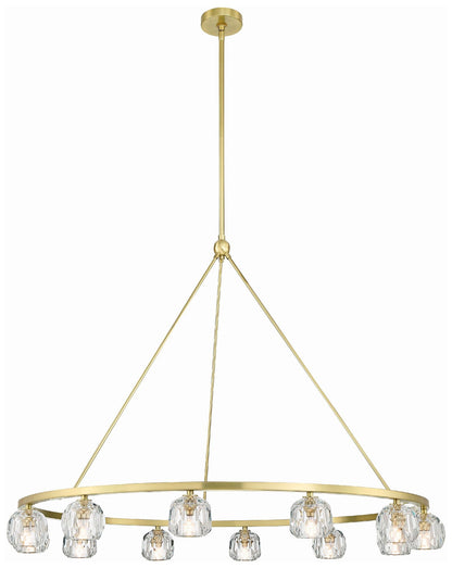 Aragon 12 Light Soft Brass Chandelier