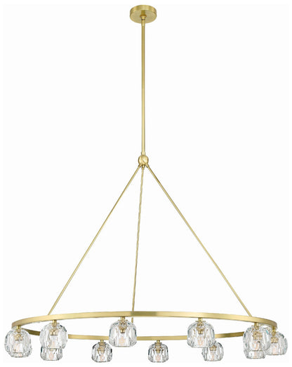 Aragon 12 Light Soft Brass Chandelier