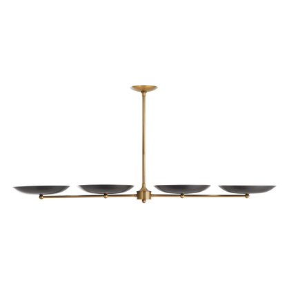 Arteriors Griffith 4 Light 55" Wide Linear Chandelier