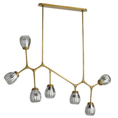 Arteriors Smyth 7 Light 66" Wide Linear Chandelier