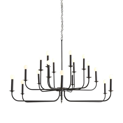 Arteriors Breck 18 Light 48" Wide Taper Candle Chandelier