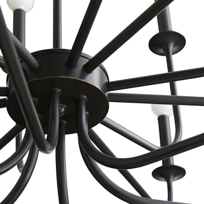 Arteriors Breck 18 Light 48" Wide Taper Candle Chandelier