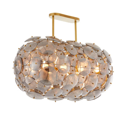 Arteriors Nebula 8 Light 42" Wide Linear Chandelier