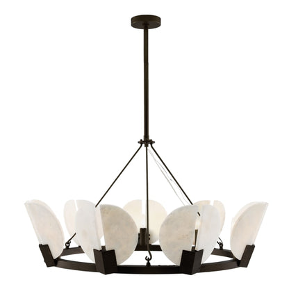 Arteriors Sierra 9 Light 40" Wide Commercial Ring Chandelier - English Bronze