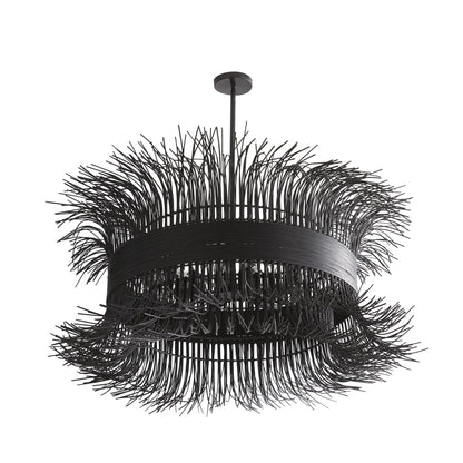 Arteriors Filamento 6 Light 42" Wide Abstract Drum Chandelier