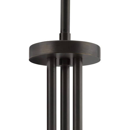 Arteriors Falcon 6 Light 41" Wide Sputnik Chandelier with Smoked Glass Shades