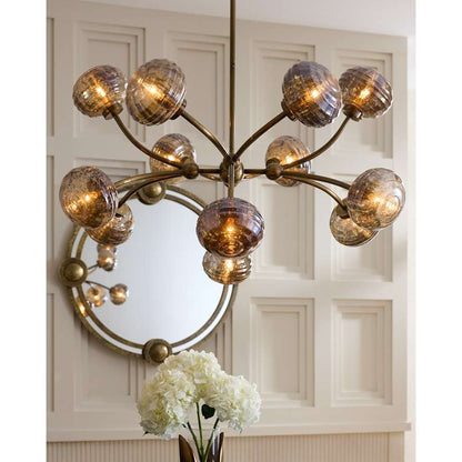 Arteriors Merrick Chandelier 12 Light 39" Wide Abstract Sputnik Chandelier