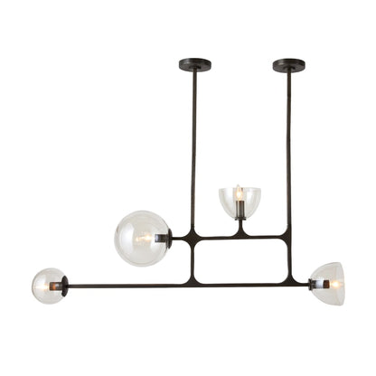 Arteriors Dillon 4 Light 21" Wide Linear Chandelier