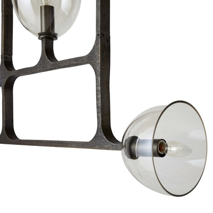 Arteriors Dillon 4 Light 21" Wide Linear Chandelier