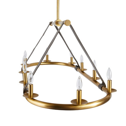 Arteriors Englewood 10 Light 52" Wide Linear Chandelier