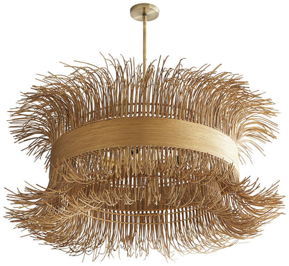 Arteriors Home Filamento 42" Wide Natural Rattan Chandelier
